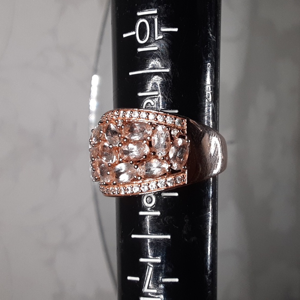 925 Morganite Ring. - Picture 8 of 8